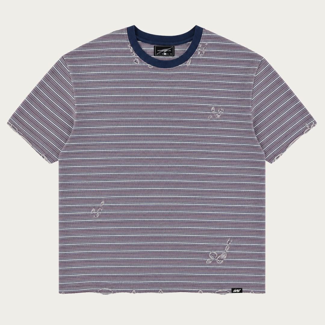 T-SHIRT RAYÉ VIOLET