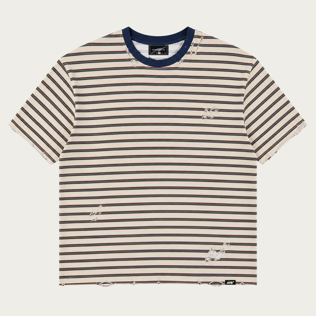T-SHIRT RAYÉ CRÈME
