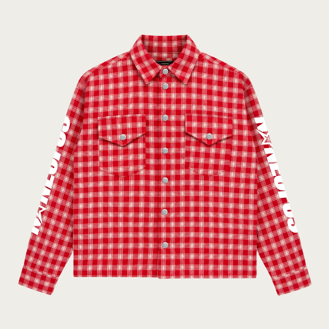 CHEMISE FLANELLE ROUGE/BLANC