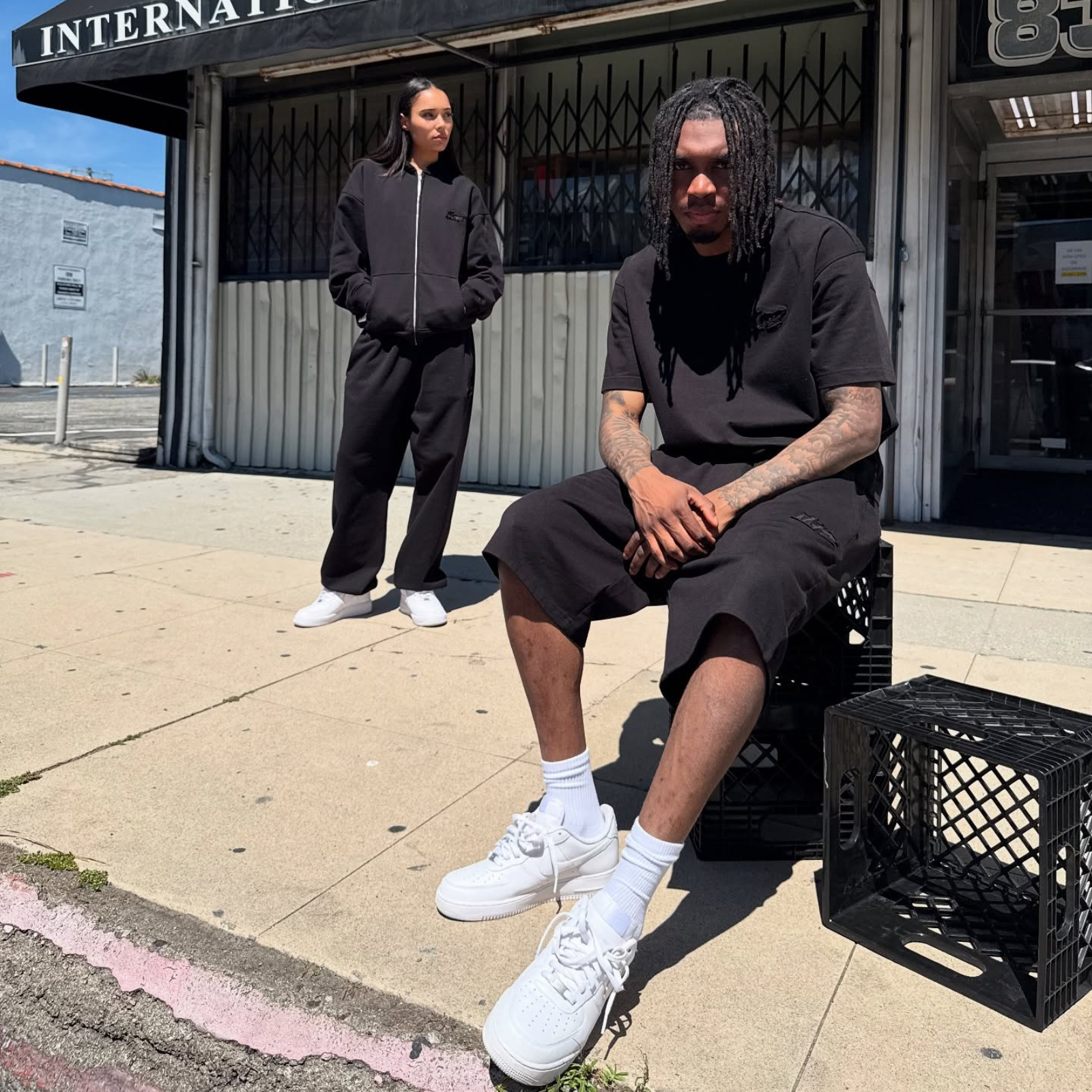 ENSEMBLE BASICS NOIR ÉTÉ