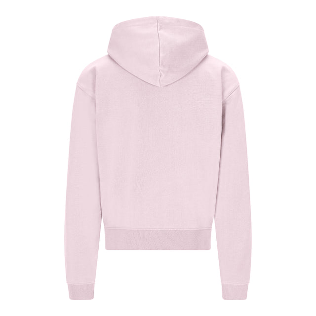 SWEAT À ZIP BASIC ROSE