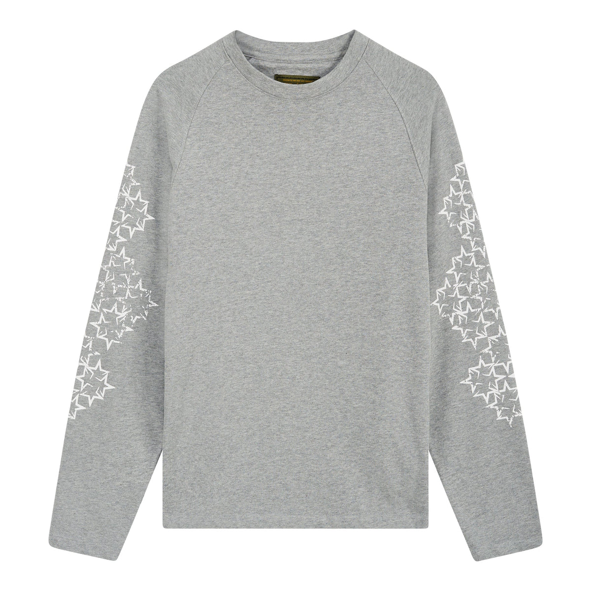 MANCHE LONGUE ÉTOILE GRIS/BLANC