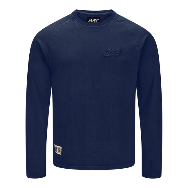 BASIC MANCHE LOGUE BLEU MARINE