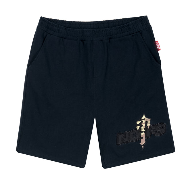 BLACK CAMO NOFS SHORTS