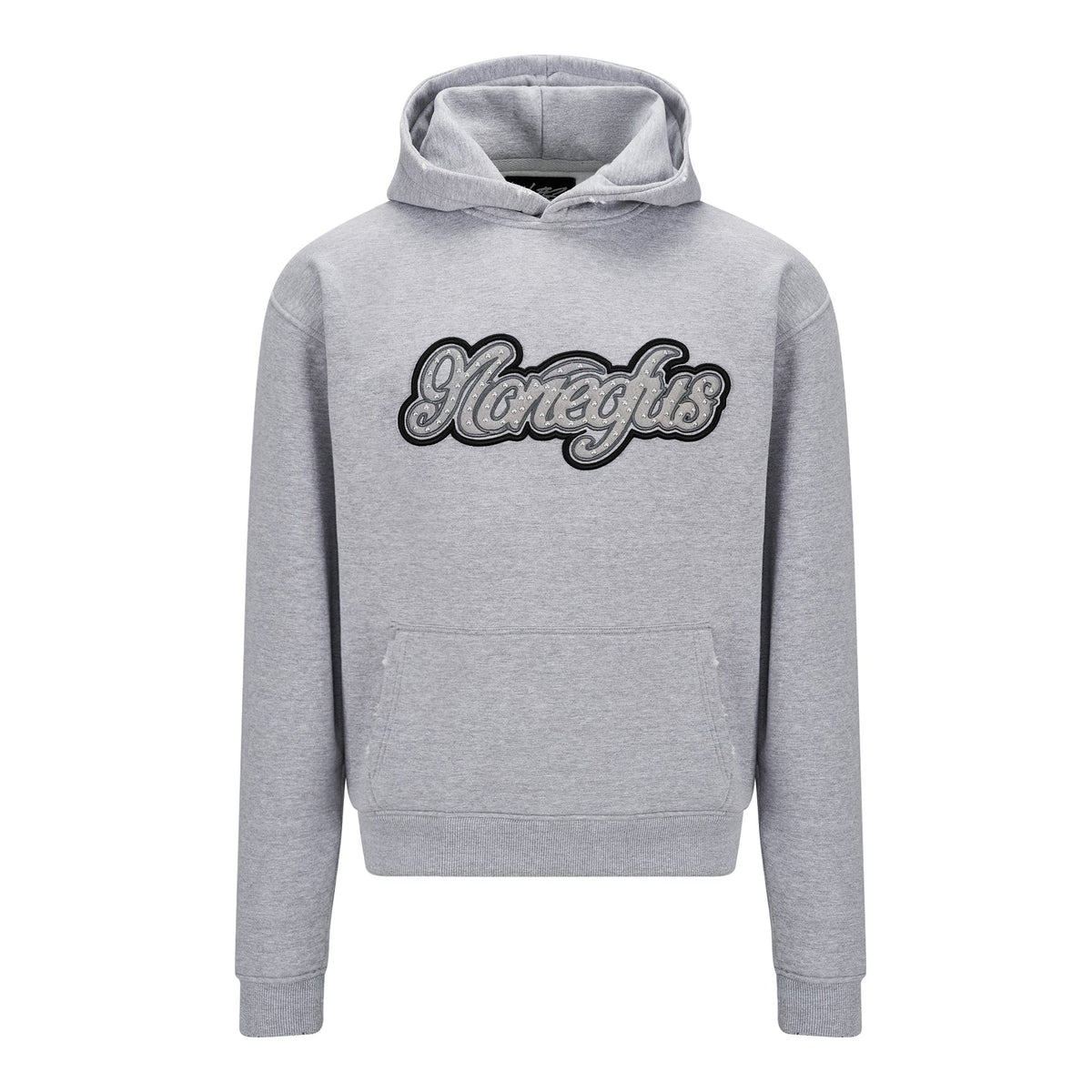 SWEAT À CAPUCHE PATCH GRIS