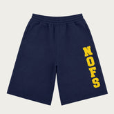 SHORT 3/4 BLEU MARINE/JAUNE