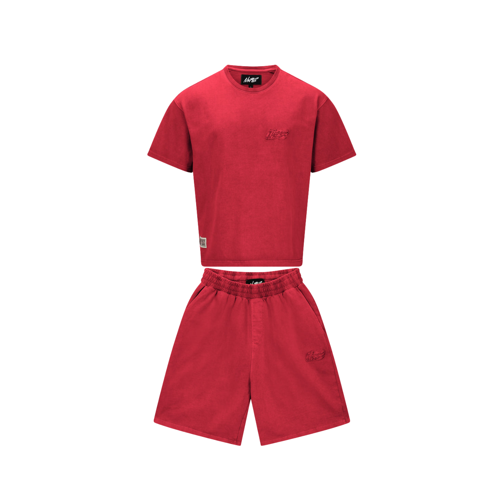 ENSEMBLE BASICS ROUGE ÉTÉ