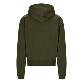 SWEAT À ZIP OLIVE FONCÉE