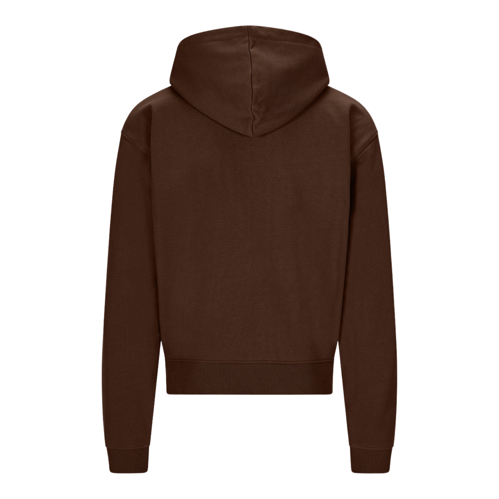 SWEAT À ZIP MARRON