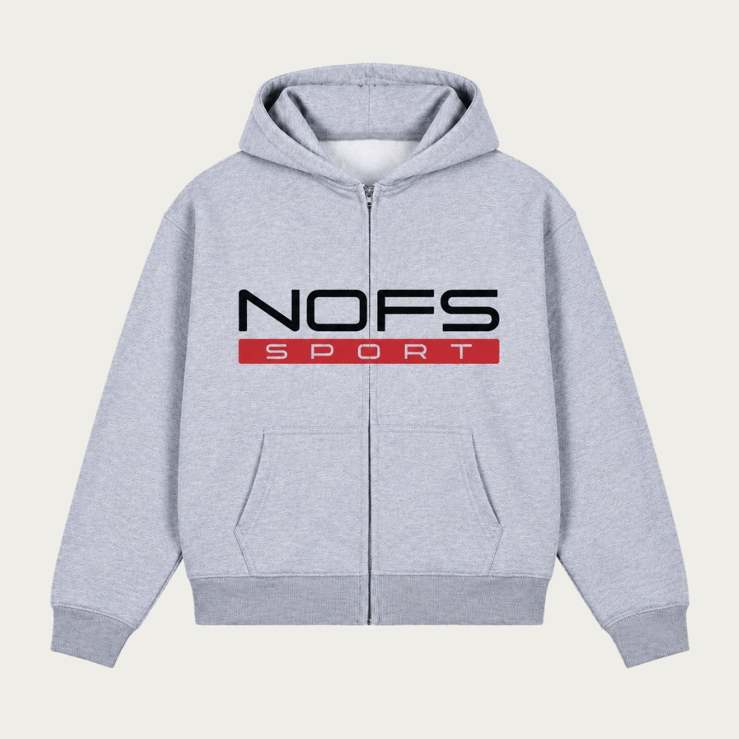 VESTE ZIPPÉE NOFS SPORT GRIS
