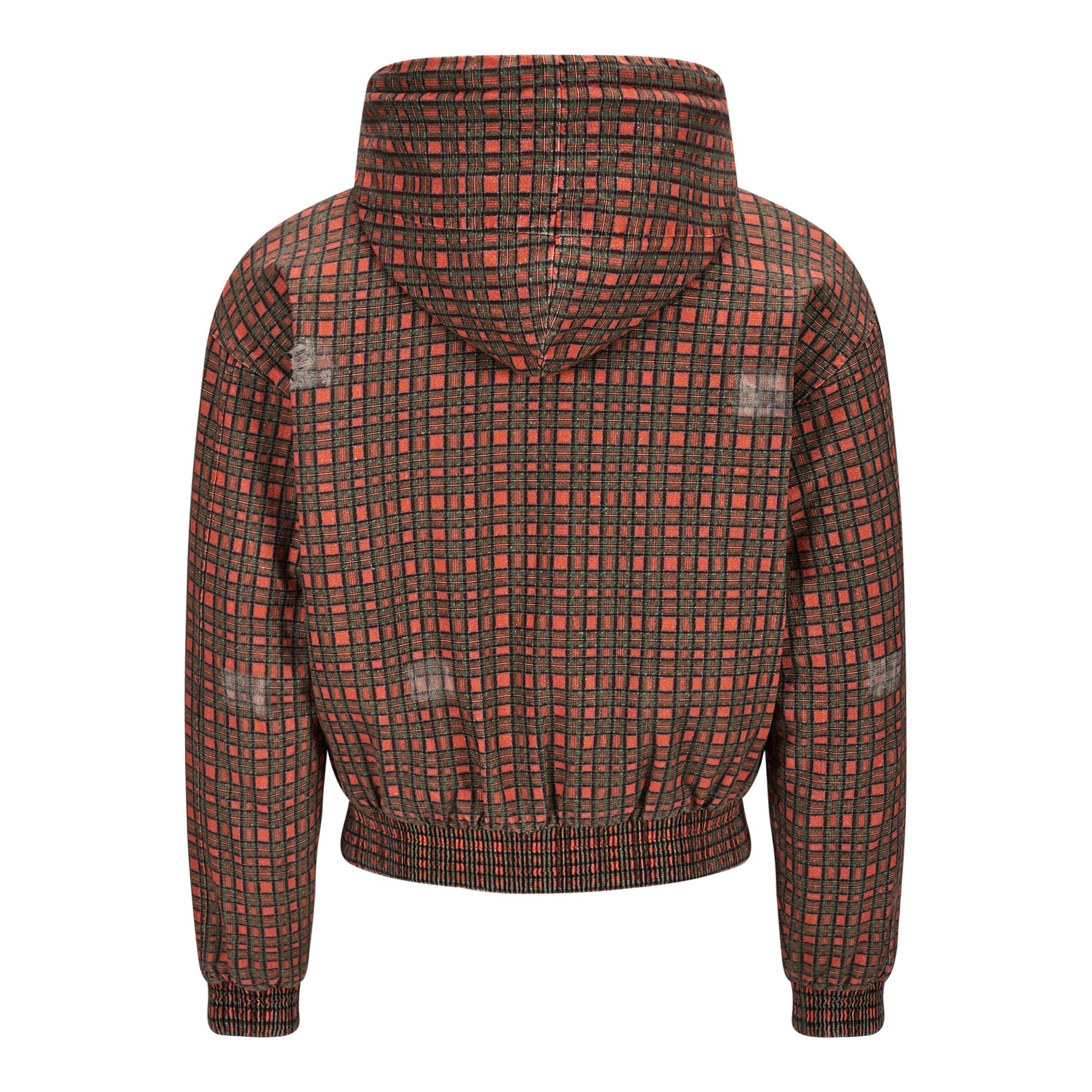VESTE EN FLANELLE ÉCOSSAISE MATELASSÉE