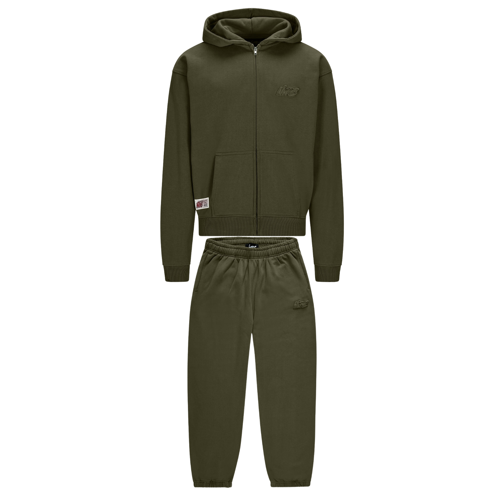 ENSEMBLE ZIPPÉ OLIVE FONCÉE