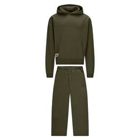 ENSEMBLE LARGE BASICS OLIVE FONCÉE