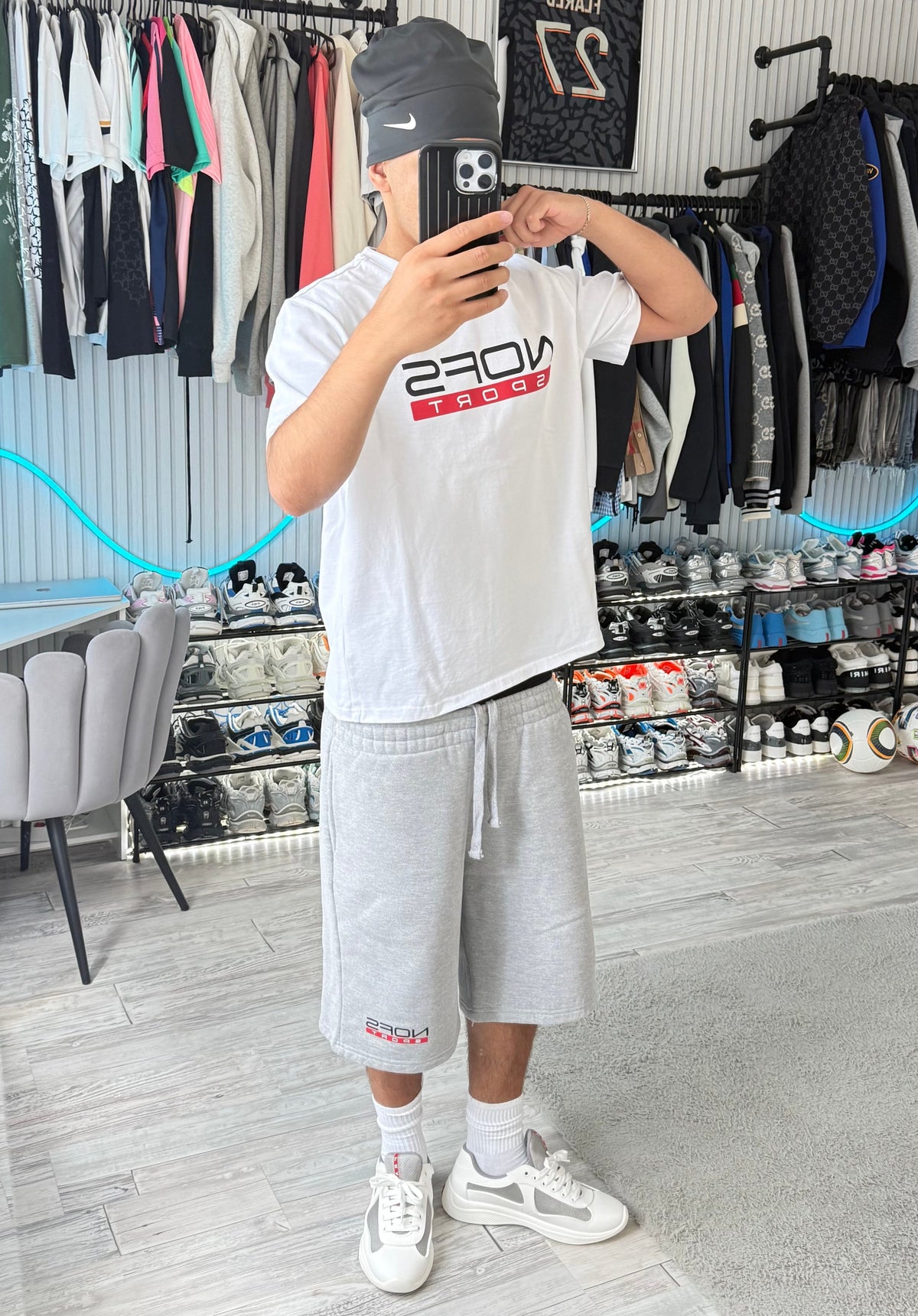SHORT NOFS SPORT GRIS
