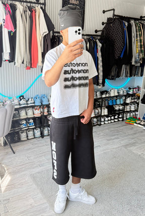 SHORT 3/4 NOIR/BLANC