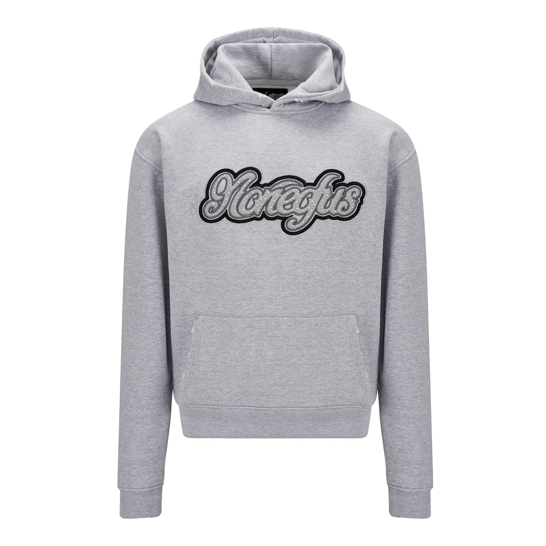 SWEAT À CAPUCHE PATCH GRIS