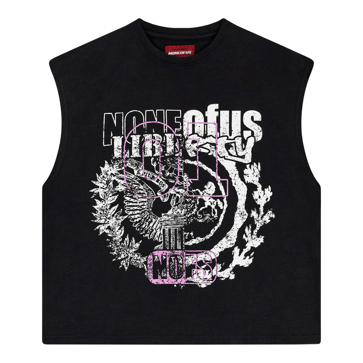CHEMISE NOIRE À MANCHES LIBRES