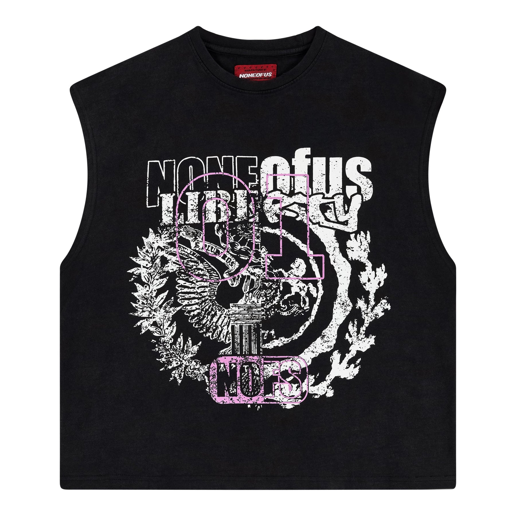 CHEMISE NOIRE À MANCHES LIBRES