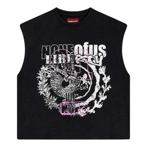 CHEMISE NOIRE À MANCHES LIBRES