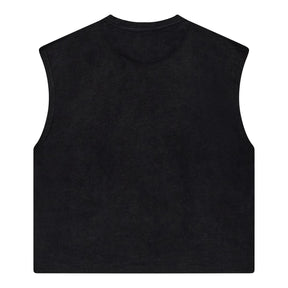 CHEMISE NOIRE À MANCHES LIBRES